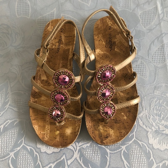 Gold Sandals - Picture 1 of 2
